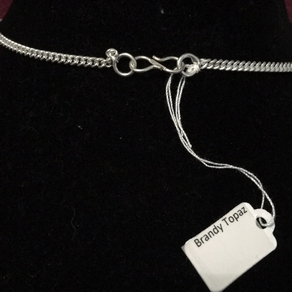BRANDY Topaz Sterling Silver Necklace - Picture 3 of 5